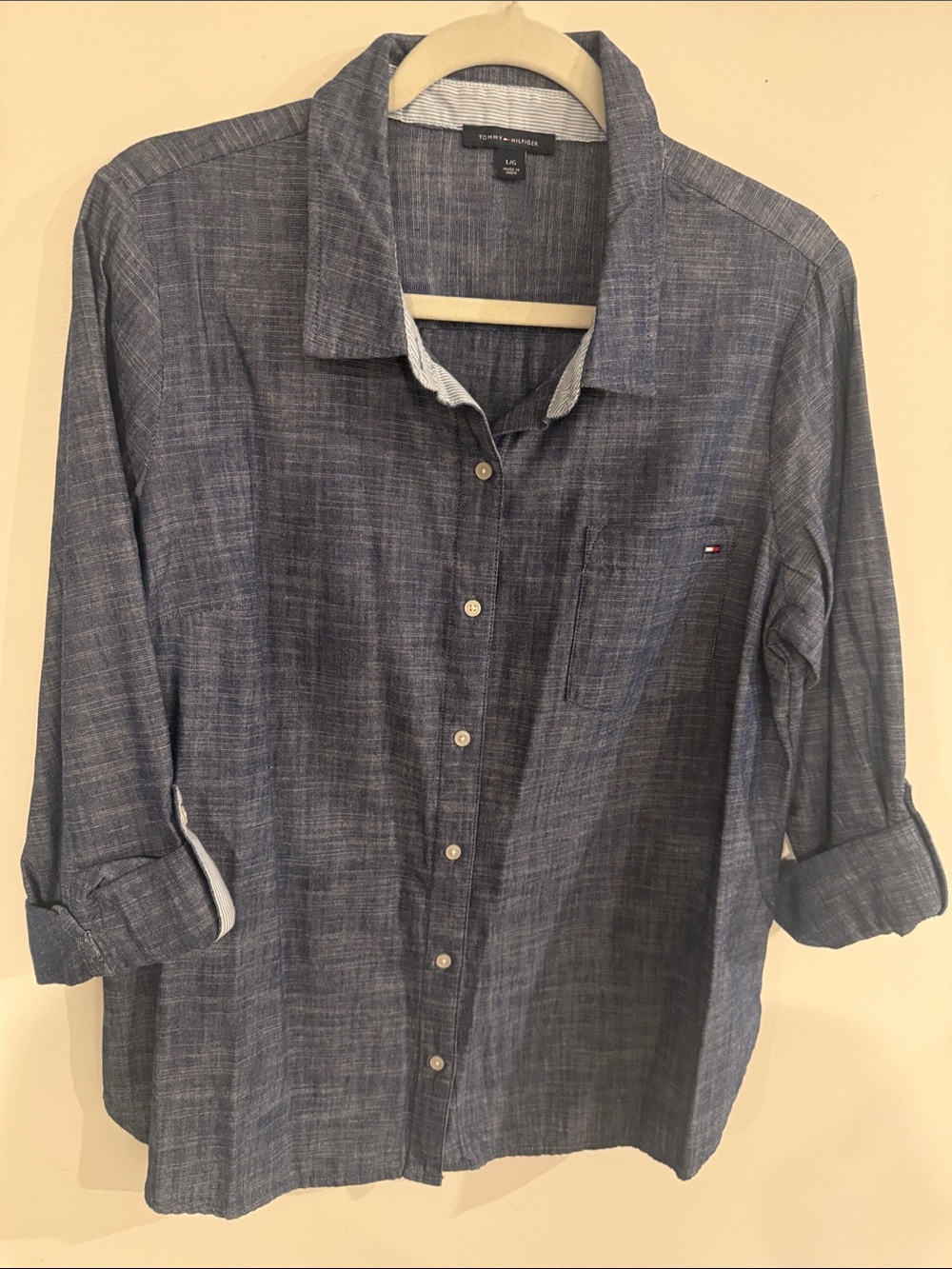 Tommy Hilfiger Indigo Chambray Button-Down Shirt